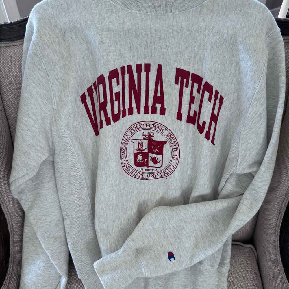 Champion Gray Virginia Tech Sweatshirt